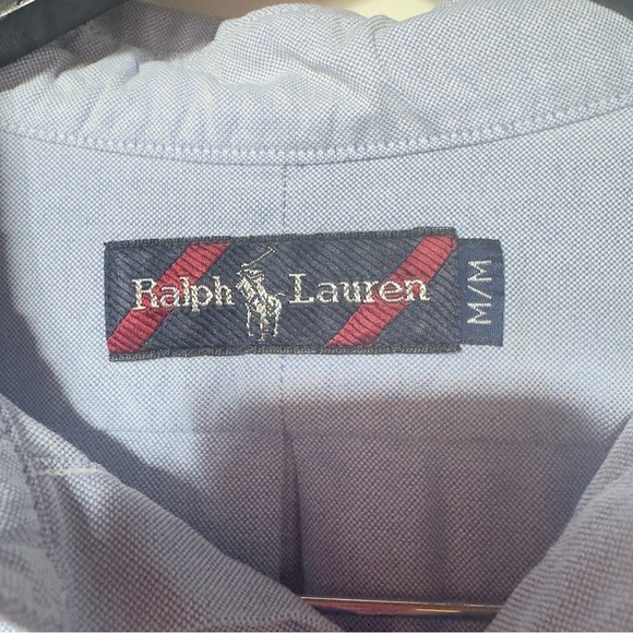 Ralph Lauren Buttondown Shirt Blue Men Size M - Picture 7 of 9